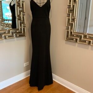 LULUS Mythical Kind of Love Black Maxi Dress** Spaghetti  Straps  Size Medium***